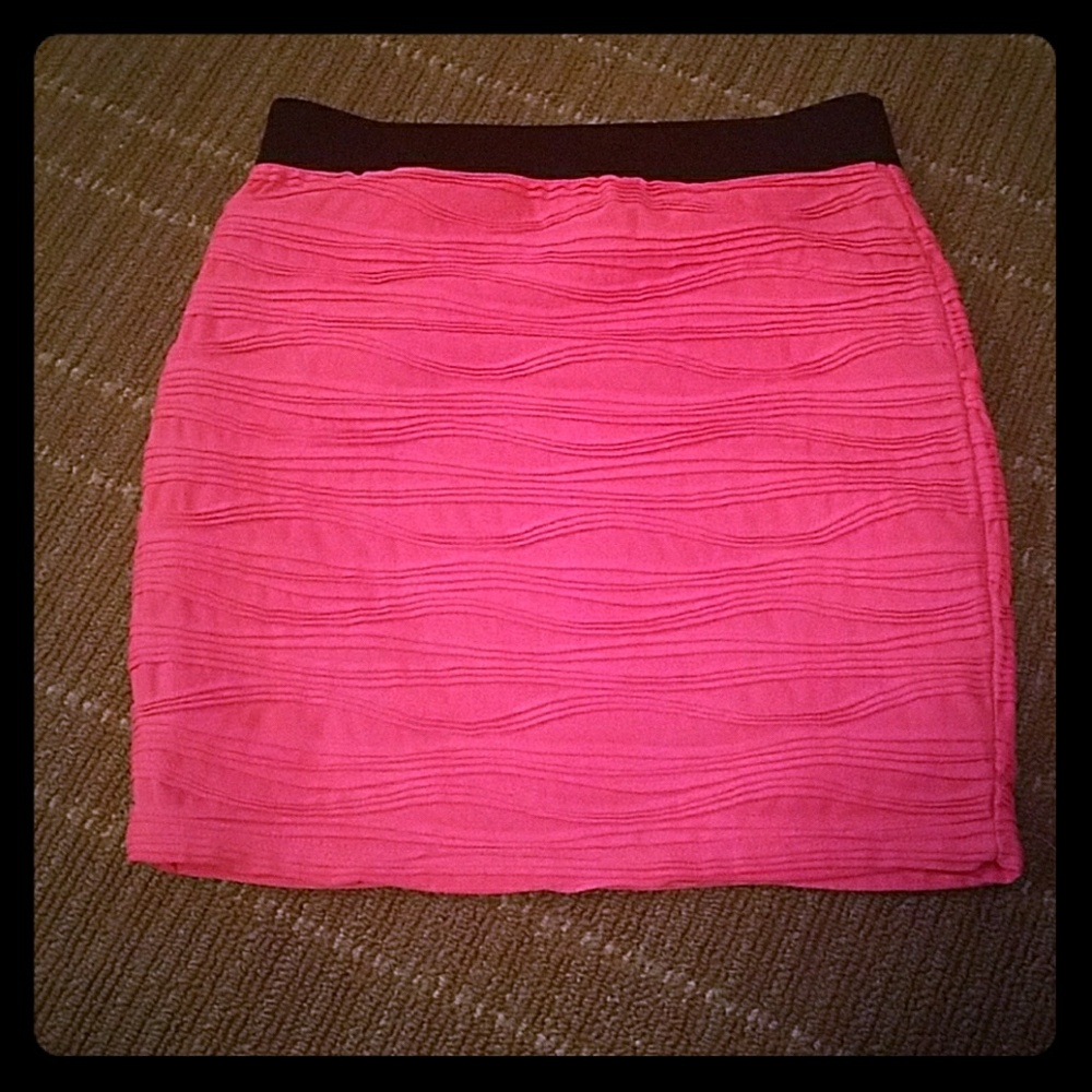 Hot pink skirt forever 21